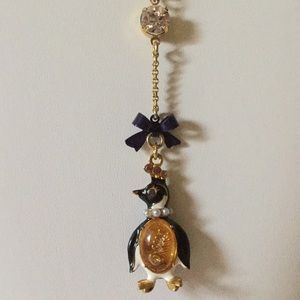 Betsey Johnson penguin necklace